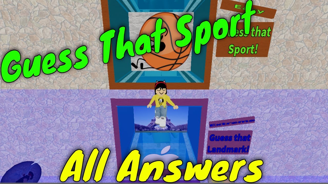 Roblox Guess That Character Guessing All The Sports Youtube - roblox guess that character answers