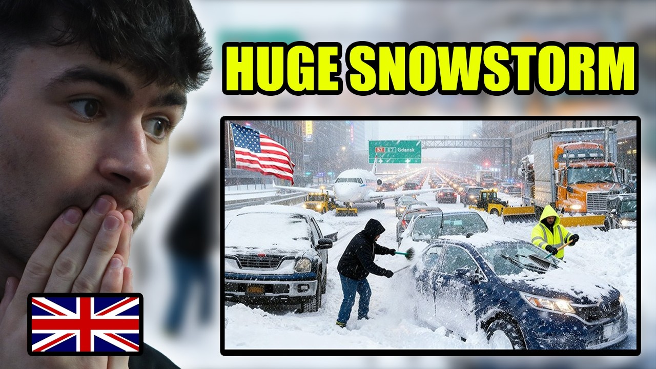 BRITS React to Winter CHAOS on the East Coast