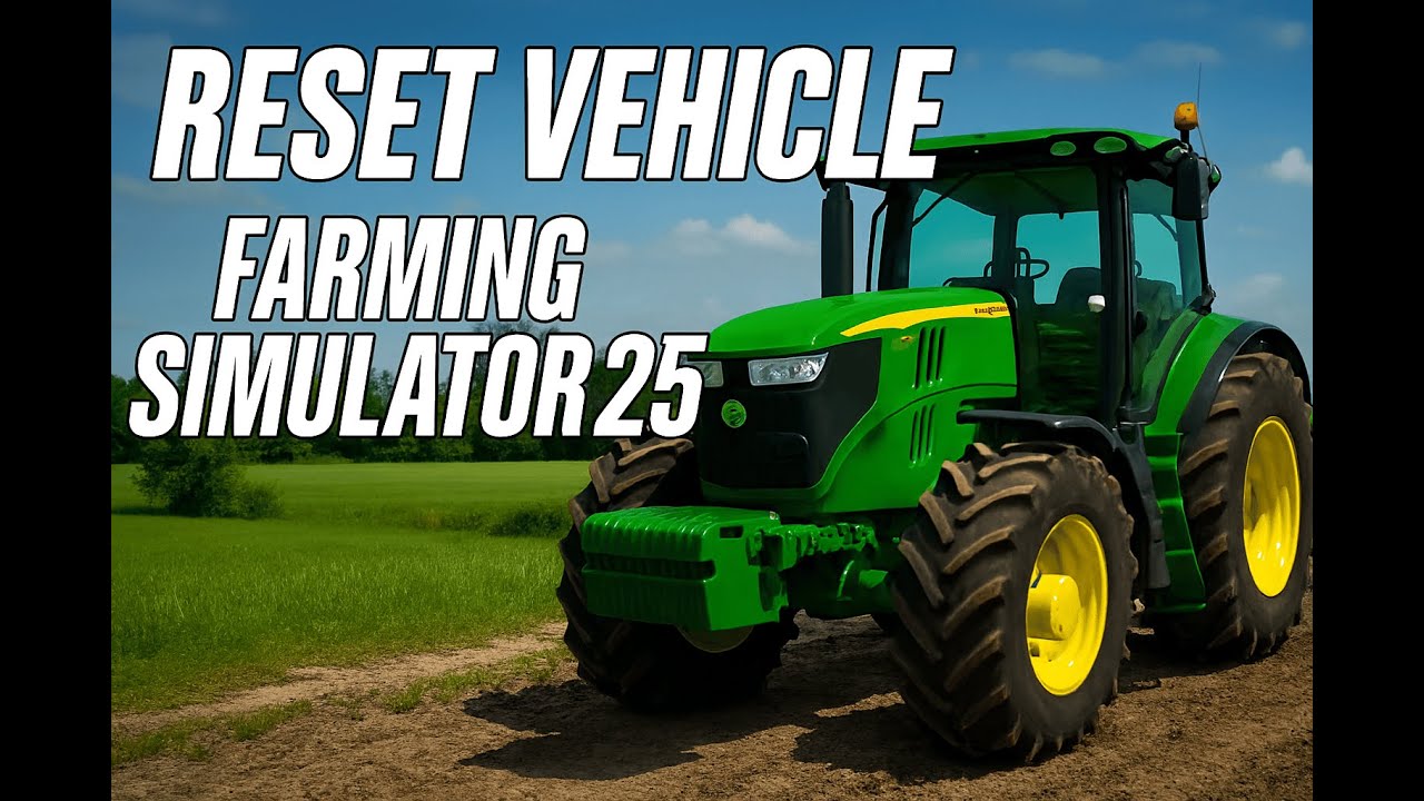 HOW TO RESET YOUR VEHICLE FS 25 | FARMING SIMULATOR 25