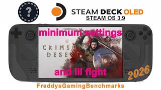 Crimson Desert (minimum settings and lil fight) on Steam Deck OLED with Steam OS 3.9