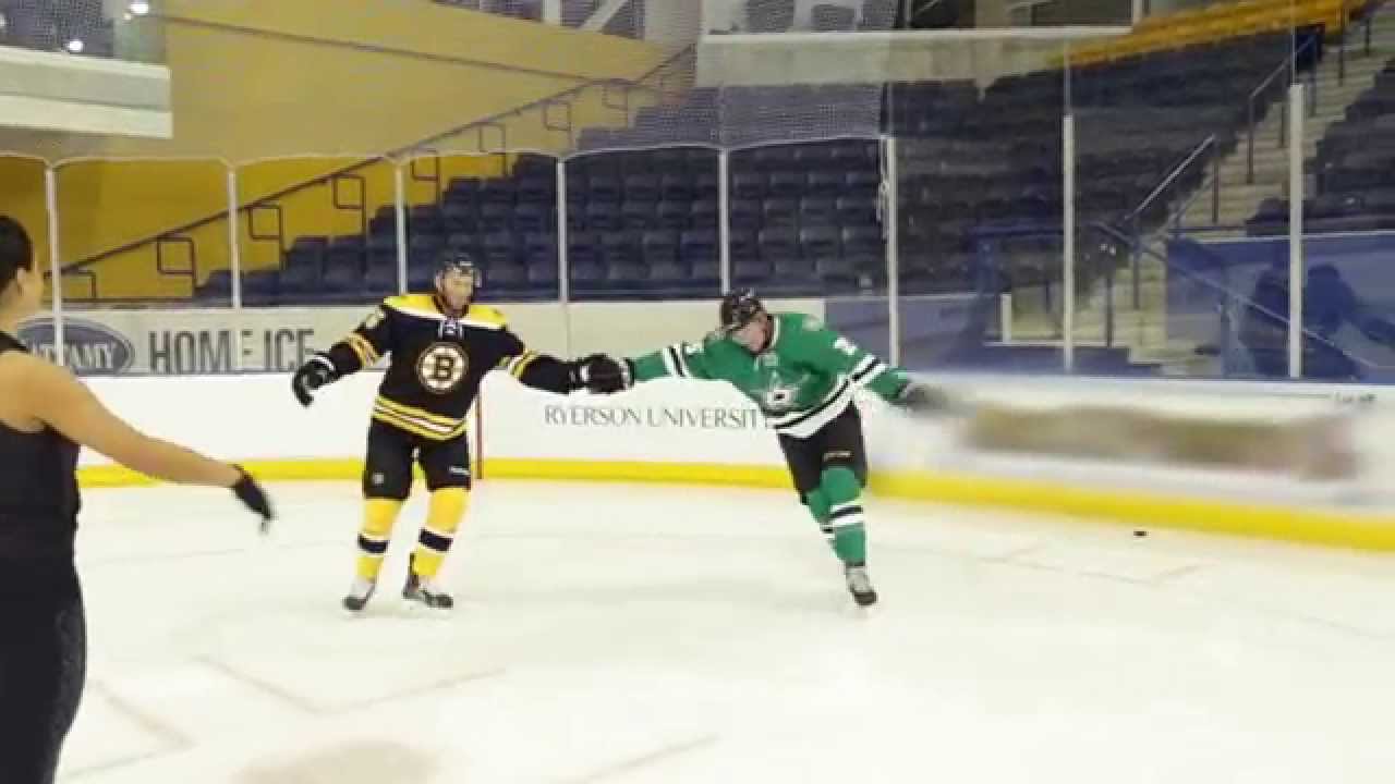 NHL Players Figure Skate as a Team 