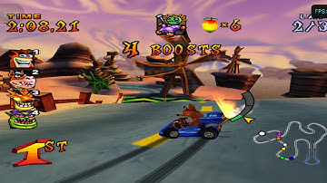 Dolphin Test - Crash Nitro Kart (Stretch to Window) - Redmi Note 8 Pro (Helio G90T) (1080p 60fps)