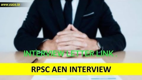 RPSC AEN INTERVIEW LETTER 📣📣 INTERVIEW SCHEDULE #RPSC #RPSCAEN #RPSCAENINTERVIEW