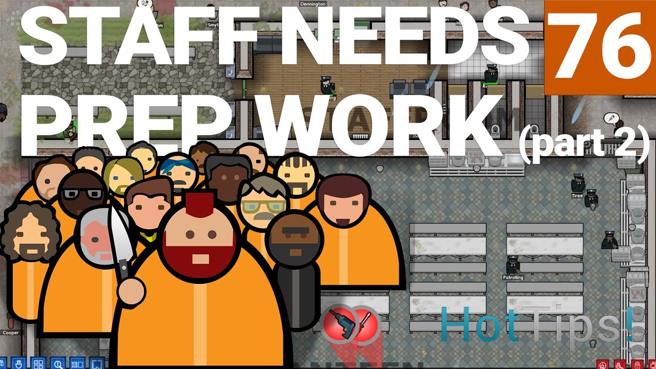 Prison Architect 2.0 Ep 76 Preparing for Staff Needs Part 2 Let's