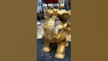 Đôn voi trưng ngũ quả #đồđồngnguyễnnghi #phongthuy #trendingshorts #đồđồngxưa