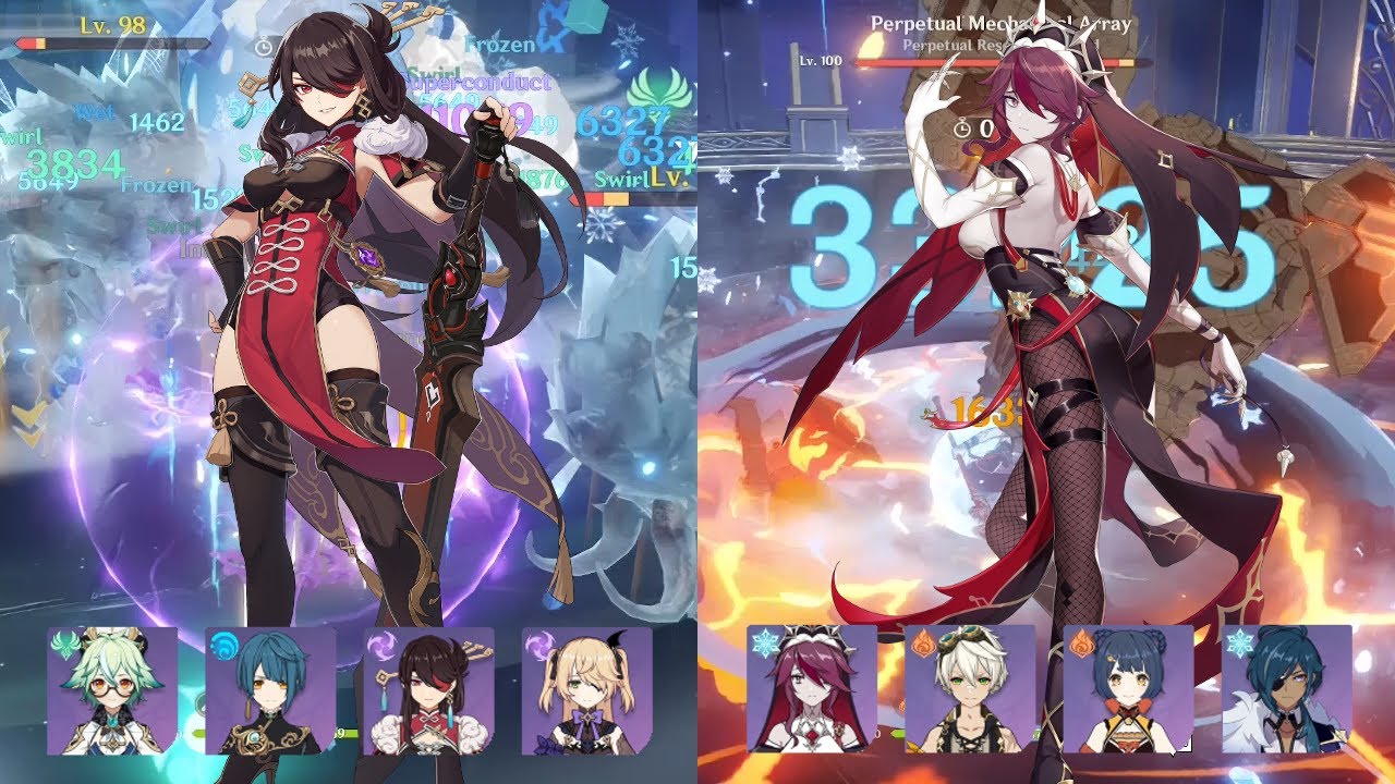 [Genshin 2.7 Abyss] 4 Star Taser + Reverse Melt Floor 12, 9 star