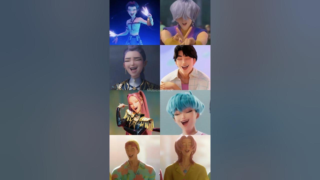 KPop Demon Hunters characters singing "POKÉDANCE"