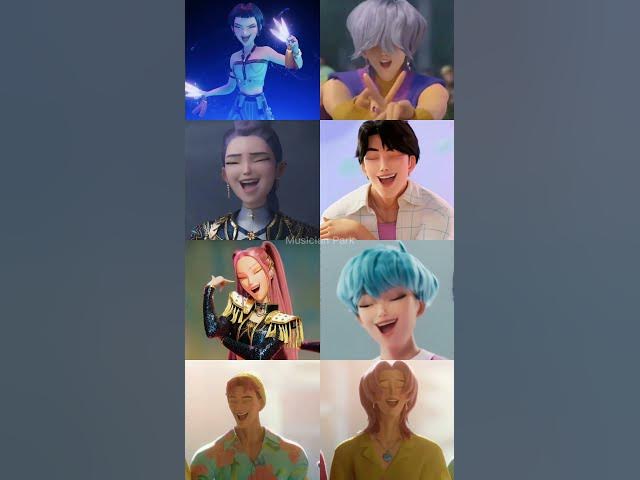 KPop Demon Hunters characters singing "POKÉDANCE"