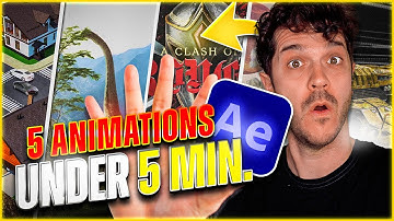 5 Animations In 5 Minutes | After Effects Tutorial & Workflow
