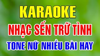 Liên Khúc Karaoke Nhạc Sống Trữ Tình Tone Nữ | Đường Tím Bằng Lăng