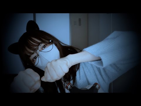 【ASMR】ロールプレイ 野良猫にんげんが食べれるものを教えるよ 囁き声/ 耳マッサージ Role Play Whispering Ear Massage Japanese
