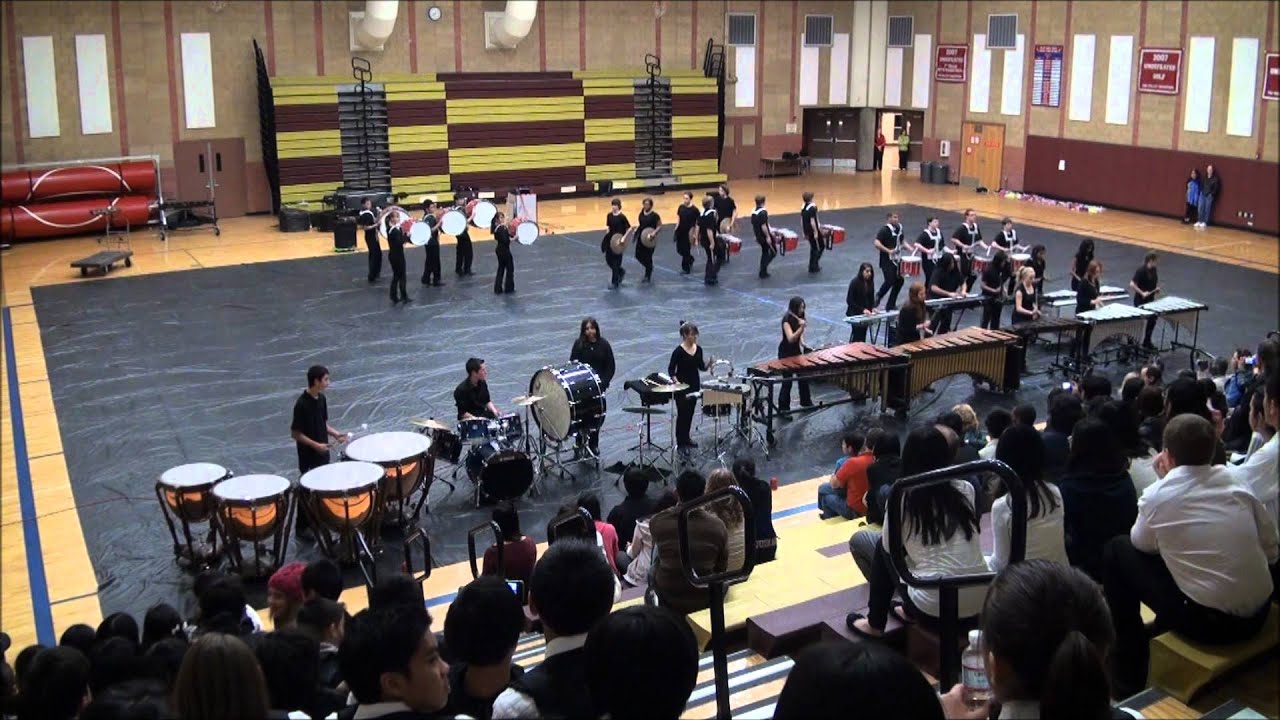 Dublin High School Winter Percussion Ensemble Performance Family