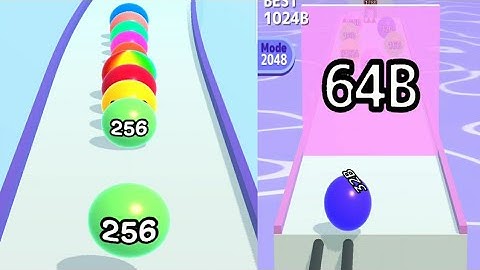 Ball Run 2048 | Juice Run - All Level Gameplay Android, iOS - MEGA UPDATE