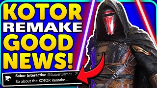 This KOTOR Remake NEWS is GOOD! Devs FINALLY Speak!