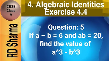 If a – b = 6 and ab = 20, find the value of a^3 - b^3