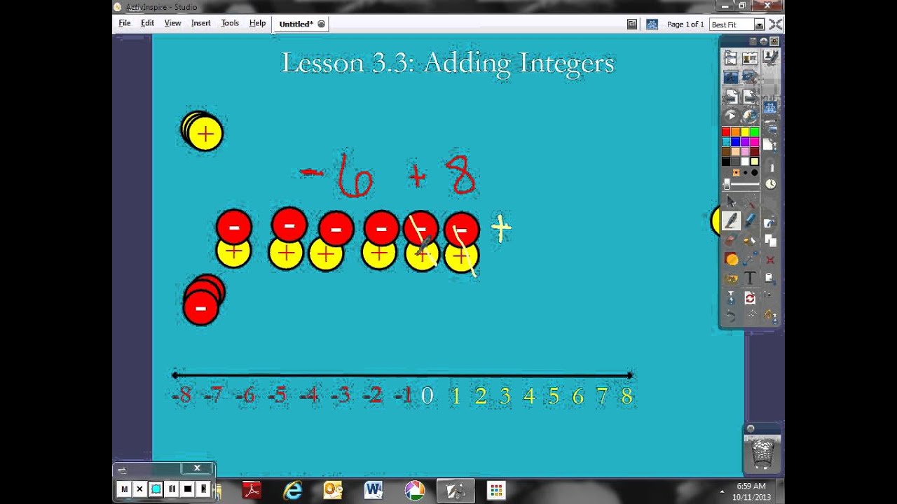 Lesson 3.3: Adding Integers - YouTube