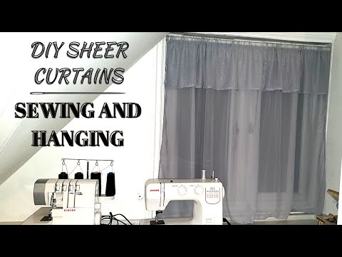 How to shorten curtains with a sewing machine (Easy sewing tutorial) -  Chalking Up Success!