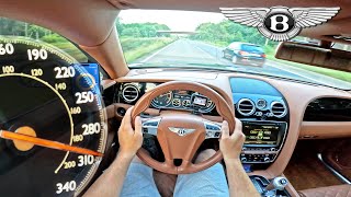 Bentley Flying Spur V8 FLIES over the UNLIMITED AUTOBAHN!