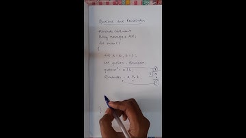 C++ program to find Quotient and Remainder | C++