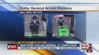 Man robs Dollar General at knife point
