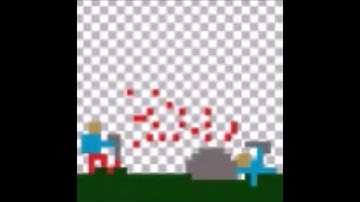 Piskel Short| Shooting war (My first Piskel Animation)