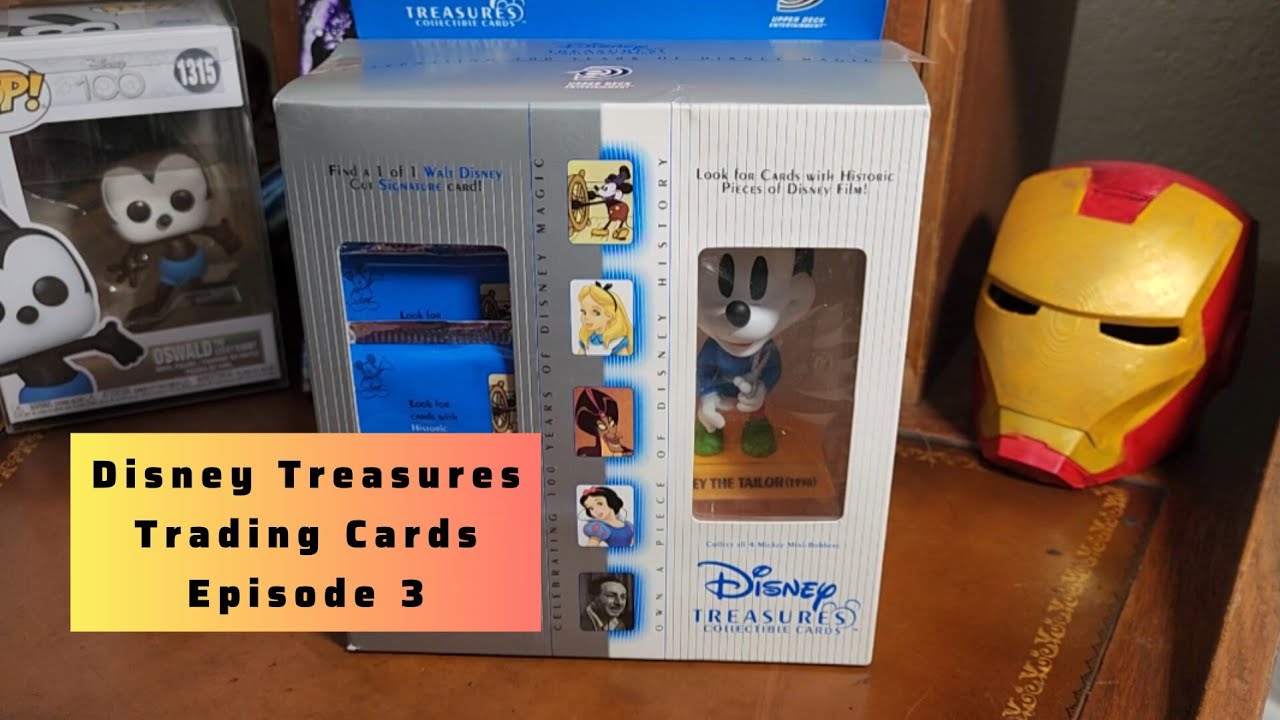 Vintage Disney Trading Cards and Mickey Mouse Bobble Head - Disney