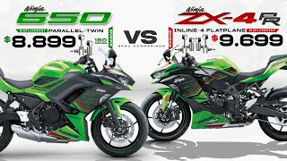 2023 Kawasaki Ninja ZX-4RR vs Ninja 650 ┃Bigger Engine or More Cylinder?