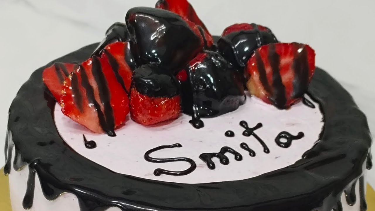 choco berry cake / chocolate strawberry cake/ 