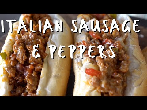 Italian Sausage & Peppers Sandwich | Blackstone Griddle