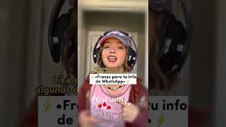Frases para tu info de WhatsApp
