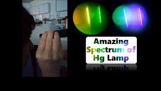 Spectrum of Hg Lamp / amazing science experiment
