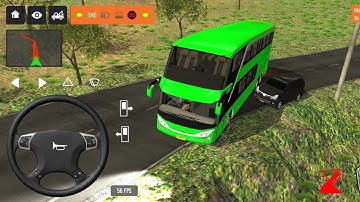 2025 new coach bus simulator 💥 || indonesia bus simulator part-267 #bus #game #simulator #comman  