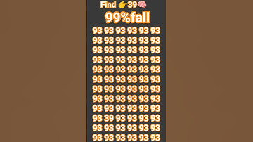 Find the odd number 👉39🧐🕵️🧠 #quiz #puzzle #iqtest #gk #ढूंढो #illusion #gkquestion