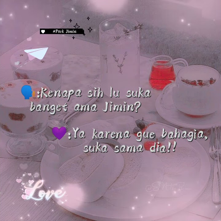 Story WA Park Jimin 'Alasan Gue Suka Ama Jimin Oppa' 💜