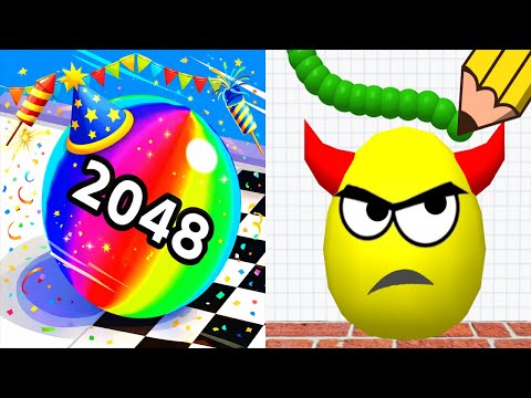 Ball Run 2048 VS Draw To Smash - All Levels Gameplay Android iOS Ep 3