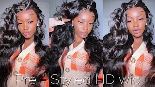 START TO FINISH! Pre Plucked Body Wave Frontal Wig Install + Luscious Curls | Ft Yolissa Hair
