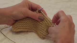 Garter Stitch Short Row Decreases
