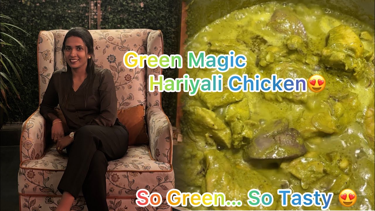 Hotel Style HARIYALI Chicken Mane Alli😍Sunday spl👌 Taste Nodidre Shock Agthira😲