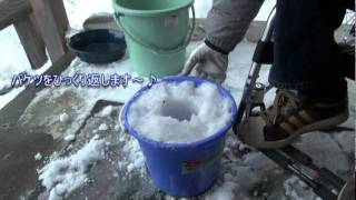 スノーランタン バケツキャンドル制作 車いす紅蓮隊 Mpg Youtube