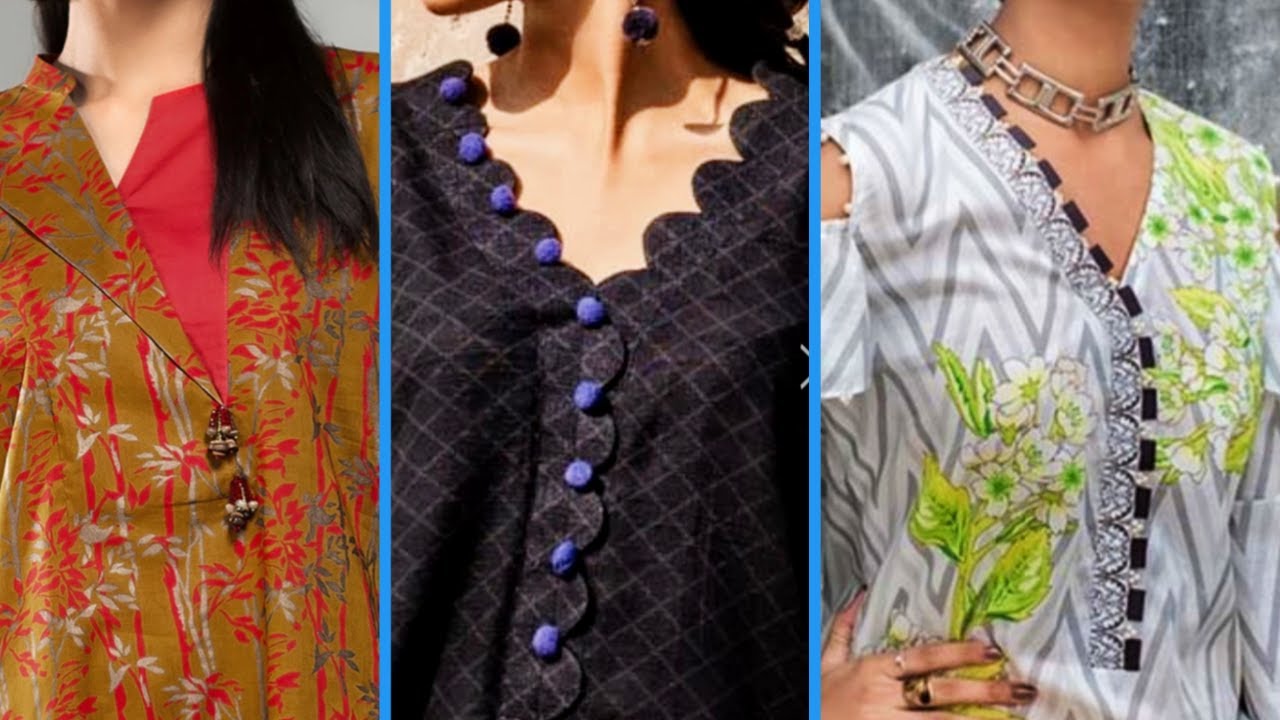 Latest 2020 kurti / Kameez neck design ideas by Nisa world