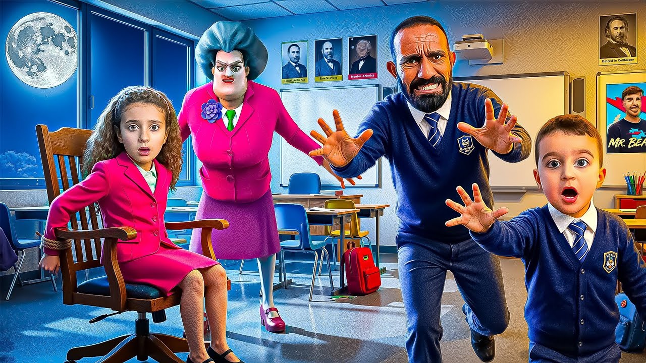 SCARY TEACHER SINIFA BASKIN YAPTI ELİFİ KAÇIRDI!!!
