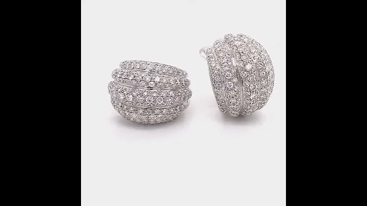 Casa Damiani Diamond Pave Earrings - MDJ Advantage...