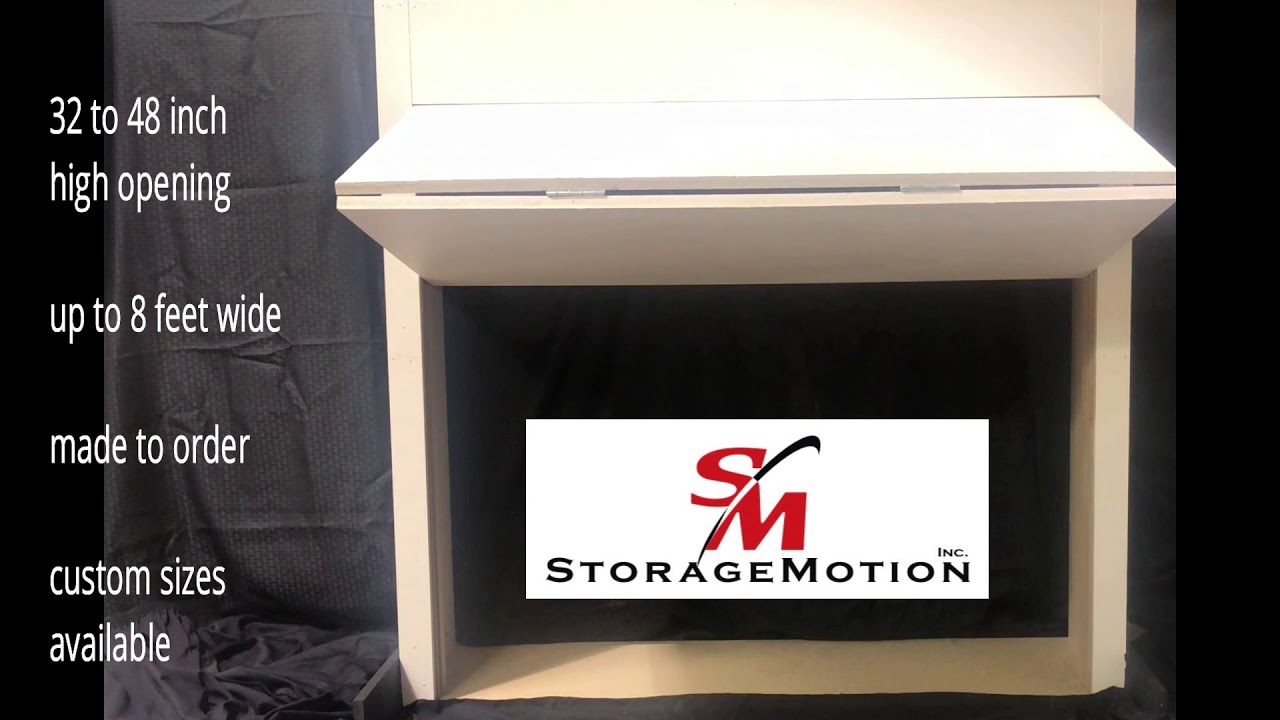 Automatic Vertical Bifold Door - motor driven cabinet panels