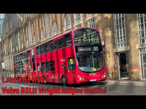 (Decent!) Arriva London (BN) Route 133 | Volvo B5LH Wright Eclipse Gemini | LJ09 KOE HV2