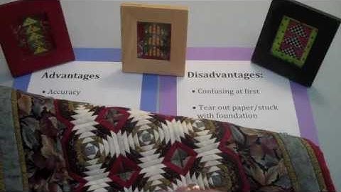 PAPER PIECING -- Advantages (1 video) - LearnHowToQuilt.com BEGINNER BASICS