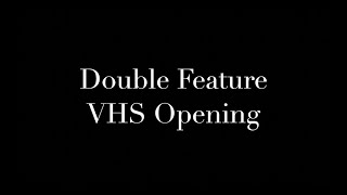 Double Feature Vhs Opening Tapes I Got Today, Rd