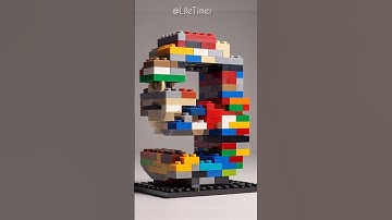 9 to 0 Brick by Brick LEGO Countdown | Watch the Numbers Build! #coundown #timer #shorts