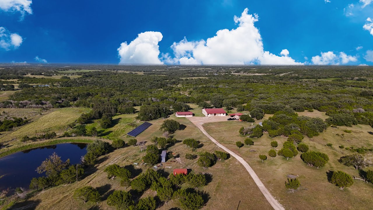 Homestead on this Acreage Property & Pond in Bertram, TX, close to Liberty Hill