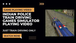 Indian Police Train driving games Simulator playing video screenshot 1