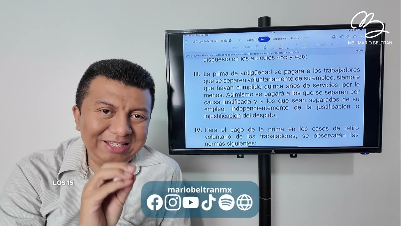 Prima de antiguedad ¿15 años?